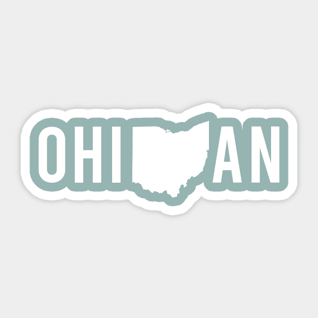 Proud Ohioan, Midwest Pride in Ohio State Sticker by GreatLakesLocals